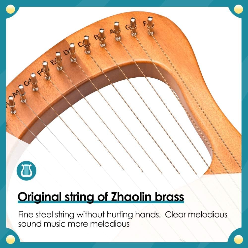 19 Strings Lyre Harp