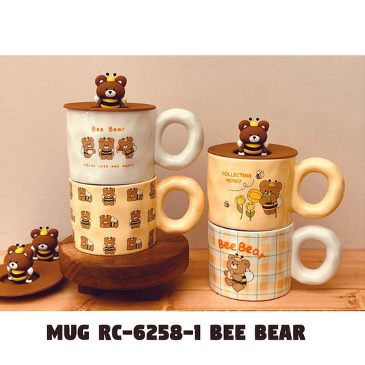Adorable Bee Bear Mug RC-6258-1 (1 PIECE)