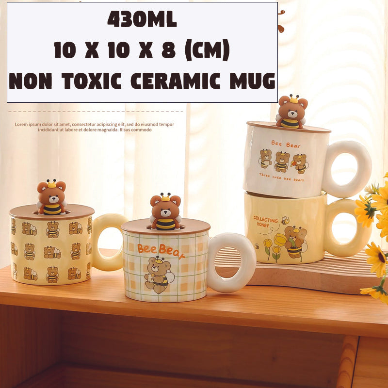 Adorable Bee Bear Mug RC-6258-1 (1 PIECE)