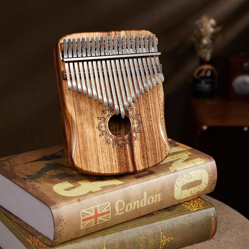 Cega Authentic 21 Keys Kalimba Zebra Wood Thumb Piano