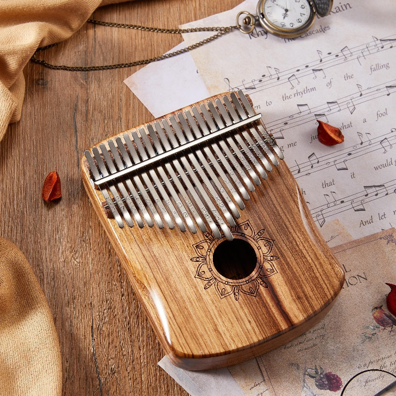 Cega Authentic 21 Keys Kalimba Zebra Wood Thumb Piano