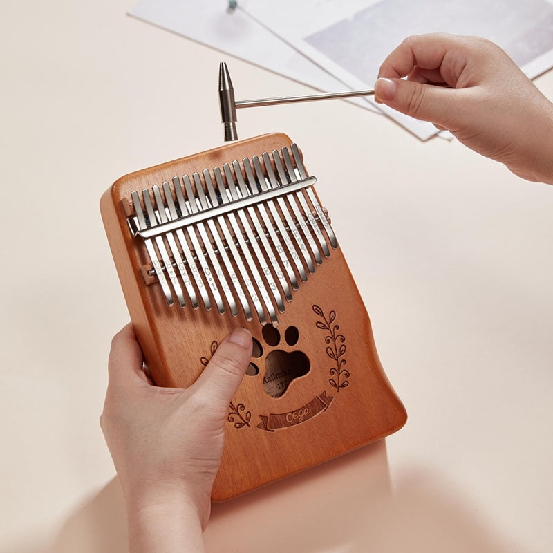 Cega Authentic 17 Keys Kalimba African Mahogany Wood Thumb Piano - PAW LW