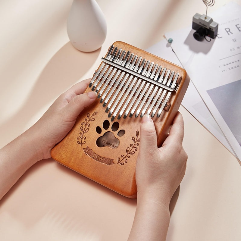 Cega Authentic 17 Keys Kalimba African Mahogany Wood Thumb Piano - PAW LW