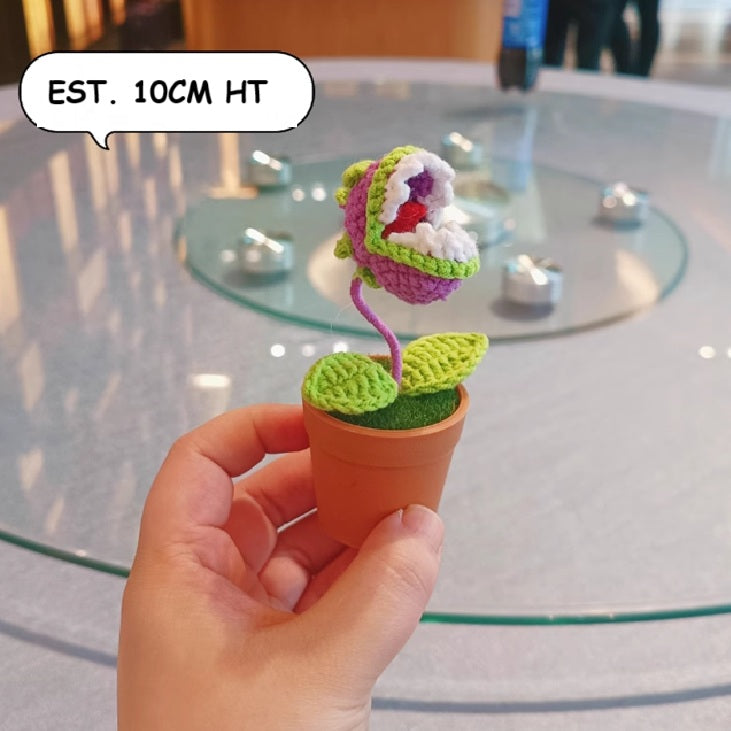 Crochet Plants Vs Zombies in Pot 10cm (Various Design)