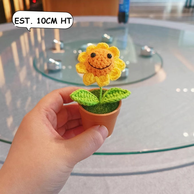 Crochet Plants Vs Zombies in Pot 10cm (Various Design)