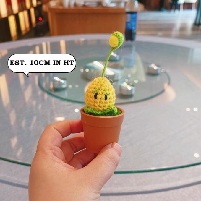 Crochet Plants Vs Zombies in Pot 10cm (Various Design)