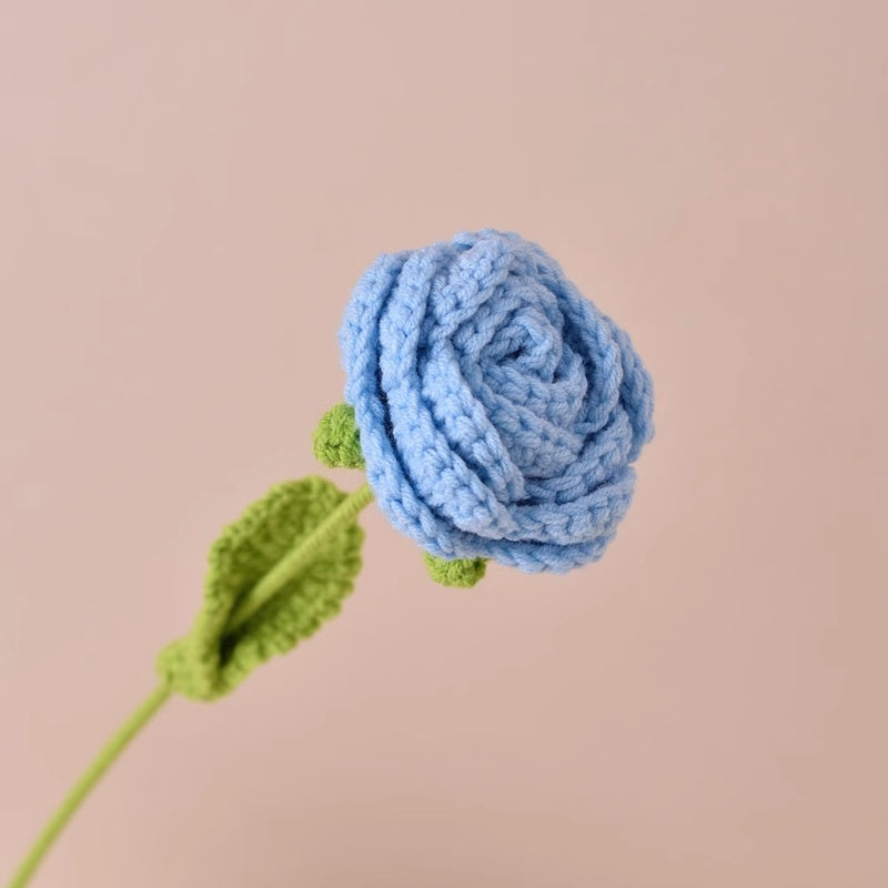 Crochet Rose 40cm (Assorted Colors)
