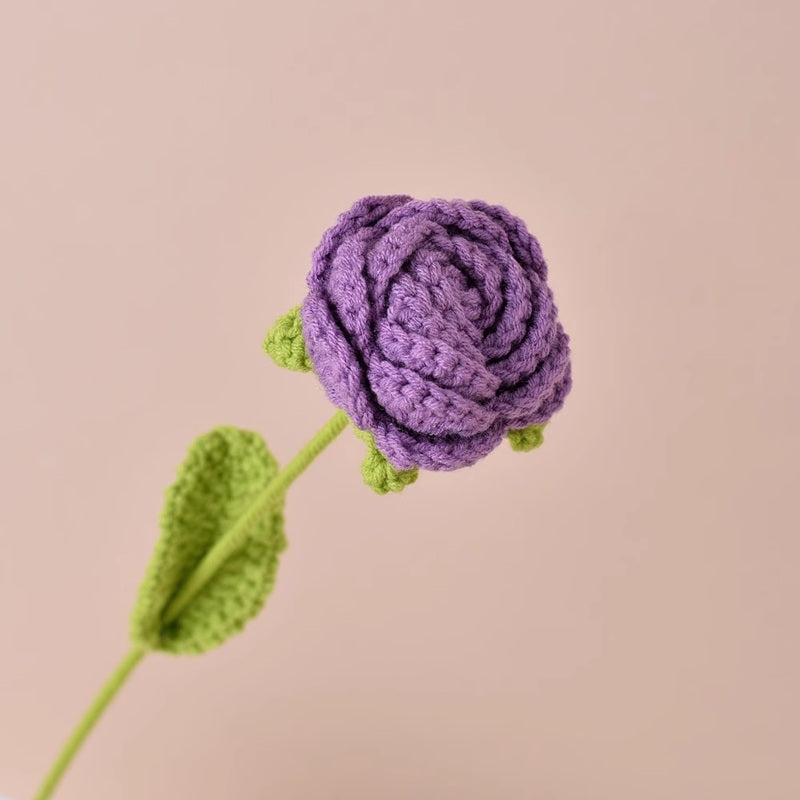 Crochet Rose 40cm (Assorted Colors)