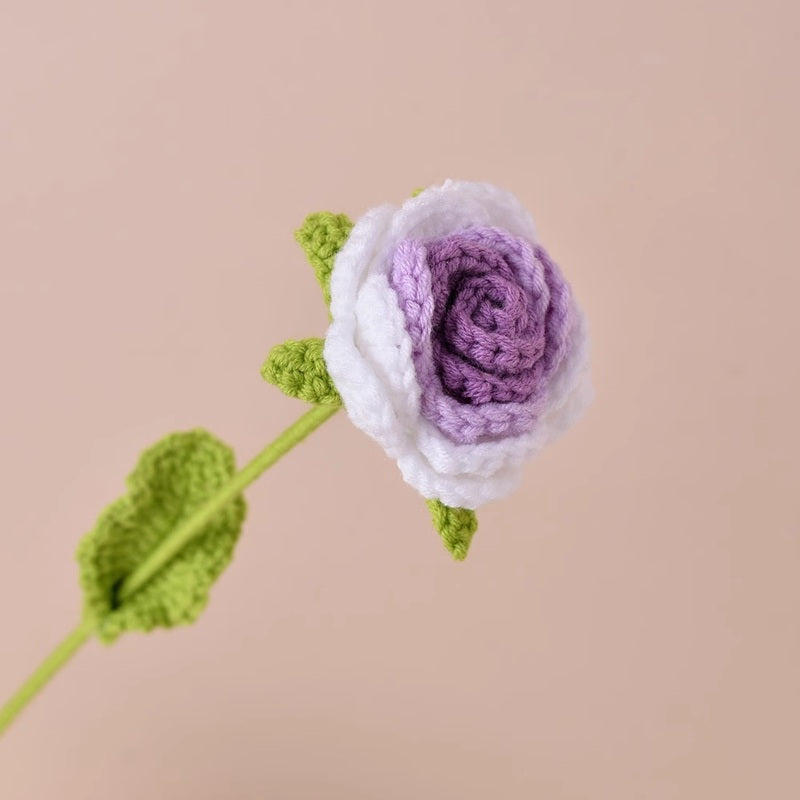 Crochet Rose 40cm (Assorted Colors)