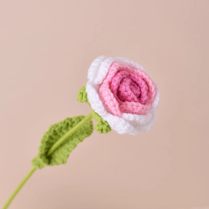 Crochet Rose 40cm (Assorted Colors)