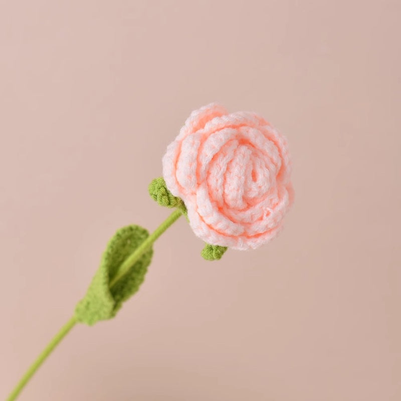 Crochet Rose 40cm (Assorted Colors)