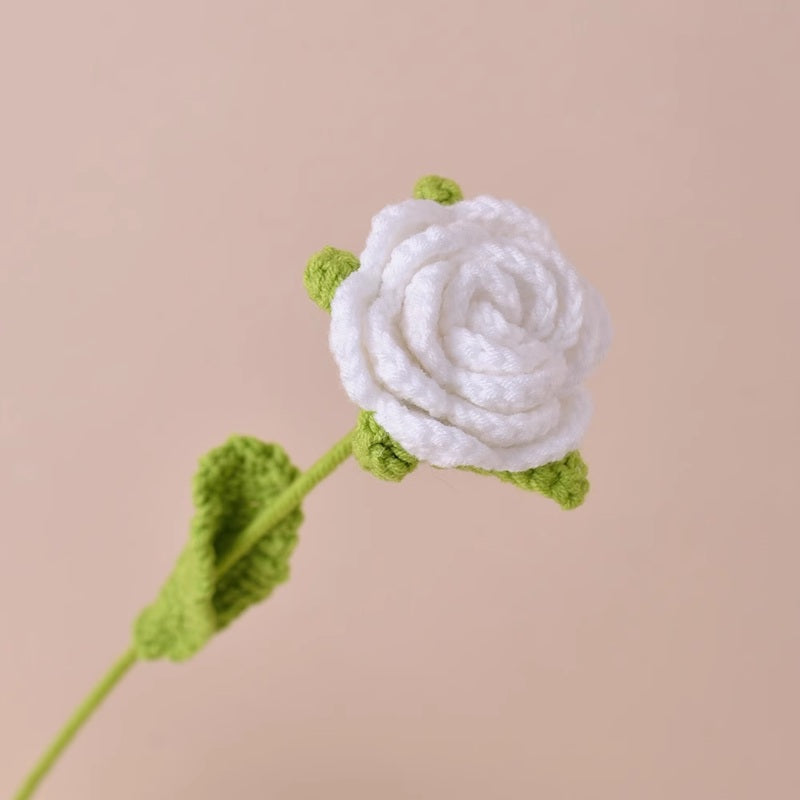 Crochet Rose 40cm (Assorted Colors)