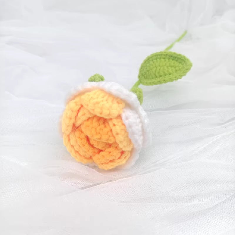 Crochet Rose 40cm (Assorted Colors)