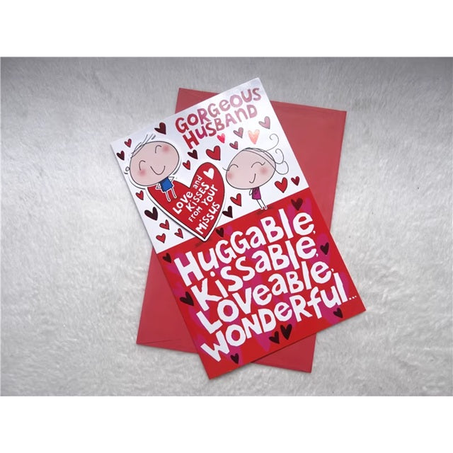 GC-2105 Gorgeous Husband Valentines Greeting Card