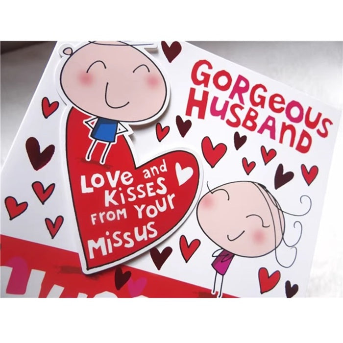 GC-2105 Gorgeous Husband Valentines Greeting Card
