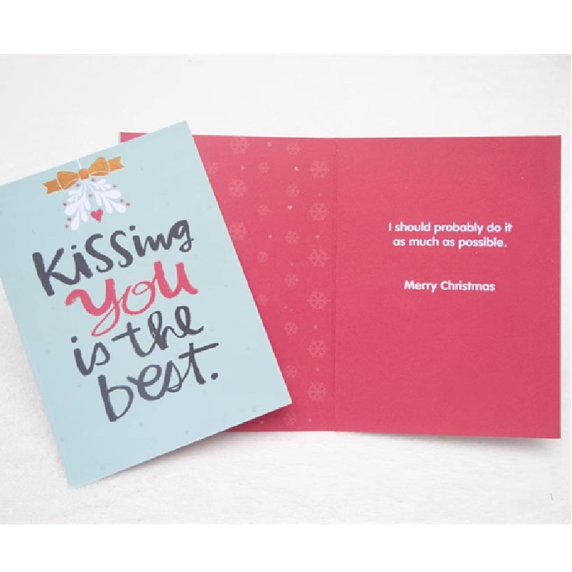 GC-IMP Kissing U Christmas Greeting Card