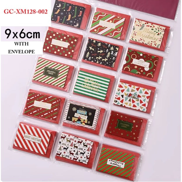 GC-128-02 Christmas Greeting Card Mini (1 pc)