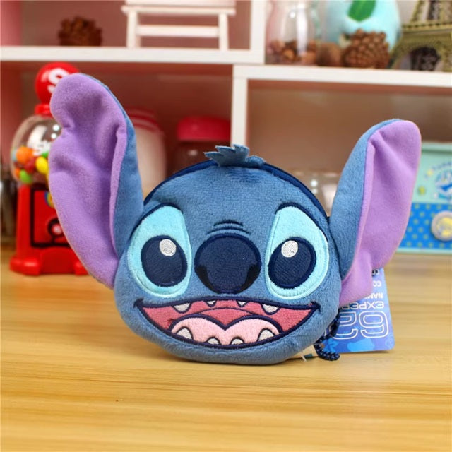 Keychain Keyring Stitch Wide Smiling Coin Purse Coin Pouch