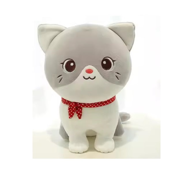 Plushies - Sitting Cat 24cm Grey