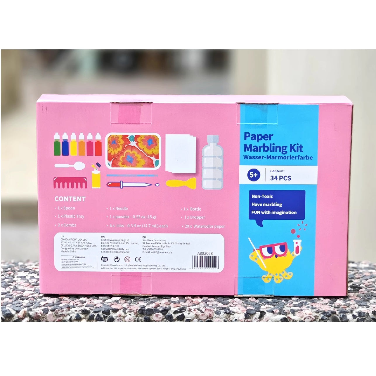KIDDY COLOR PAPER MARBLING SET