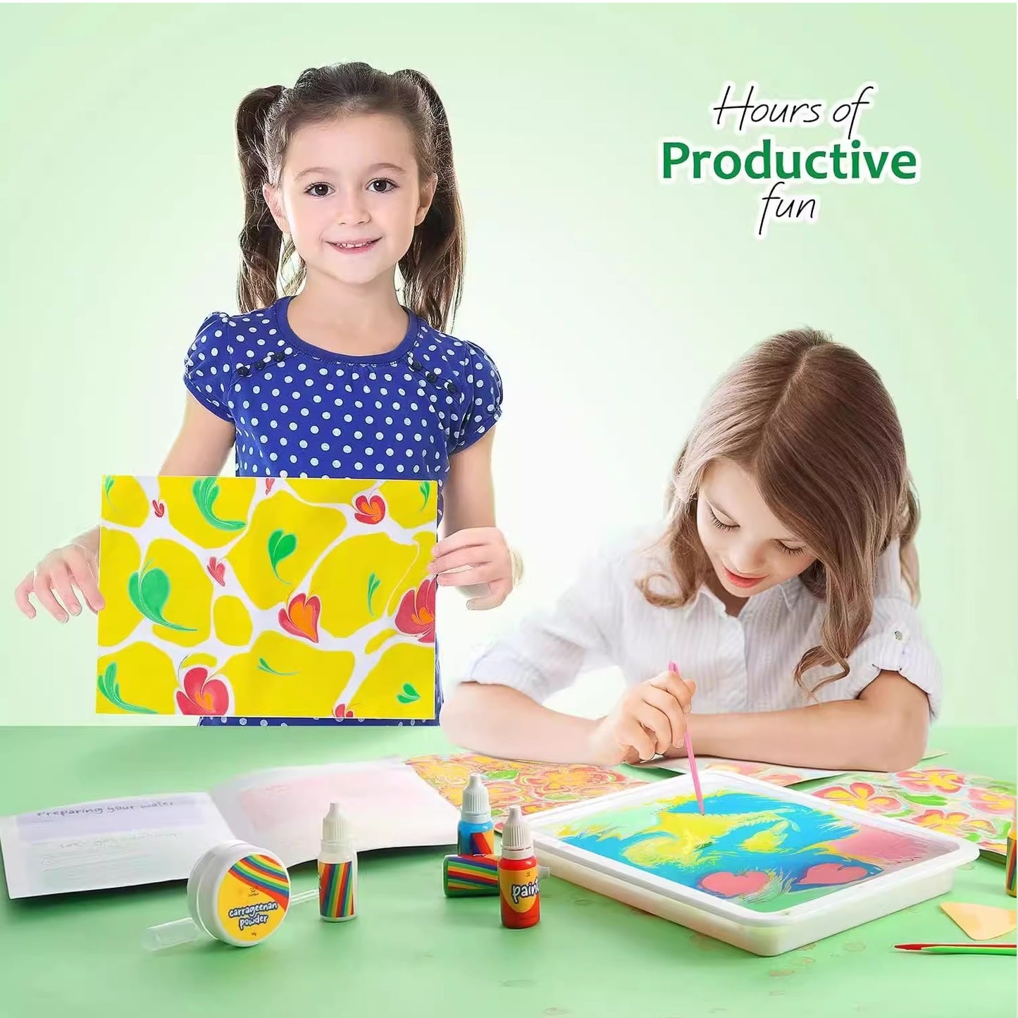 KIDDY COLOR PAPER MARBLING SET