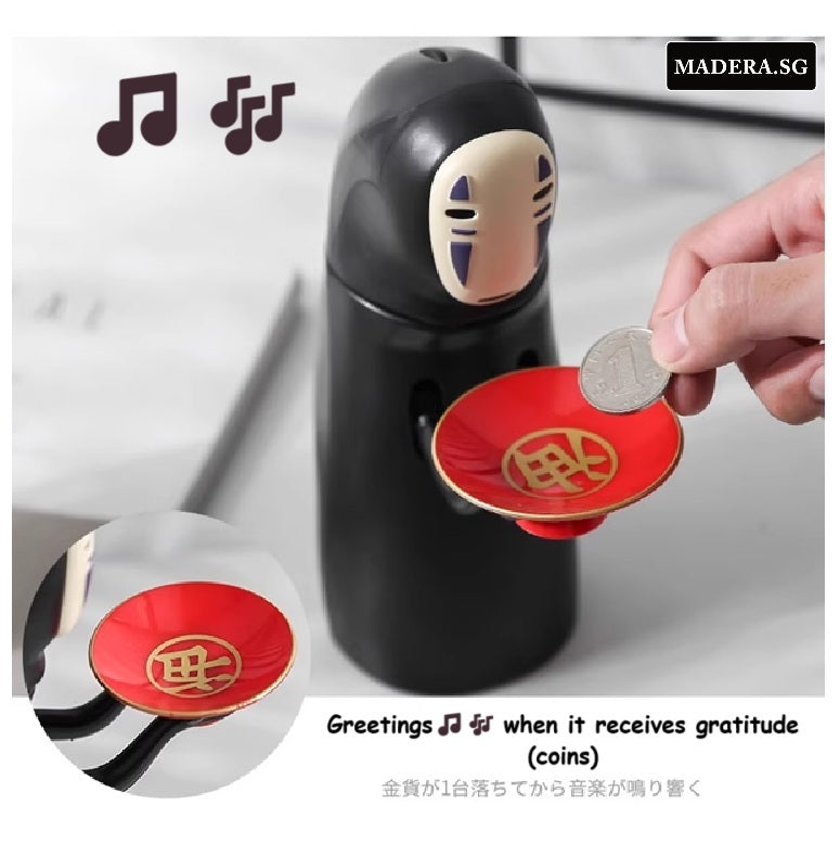 NV Spirited Away Faceless Kaonashi No Face Man USB Coin Bank Piggy Studio Ghibli (Japan version)