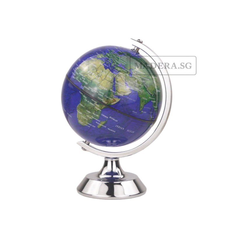 NV Mini Kids Learning Earth Map Educational World Globe 4inches - Dark Blue