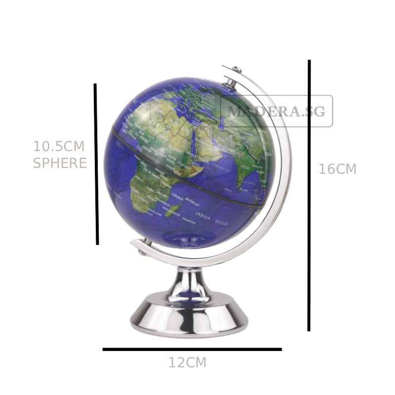 NV Mini Kids Learning Earth Map Educational World Globe 4inches - Dark Blue