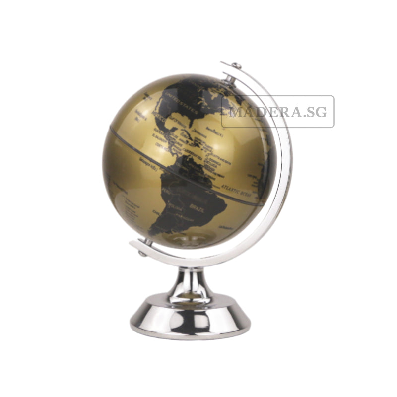 NV Mini Kids Learning Earth Map Educational World Globe 4inches - Gold
