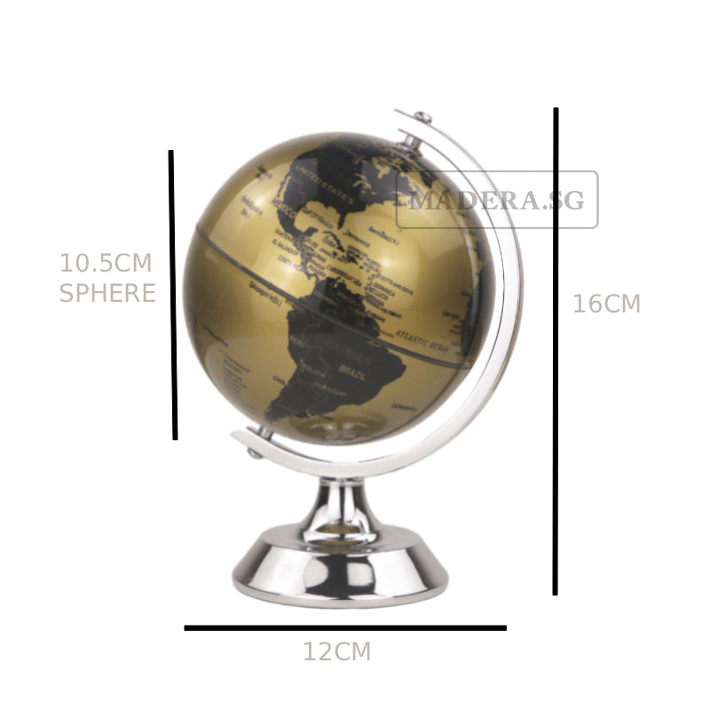 NV Mini Kids Learning Earth Map Educational World Globe 4inches - Gold