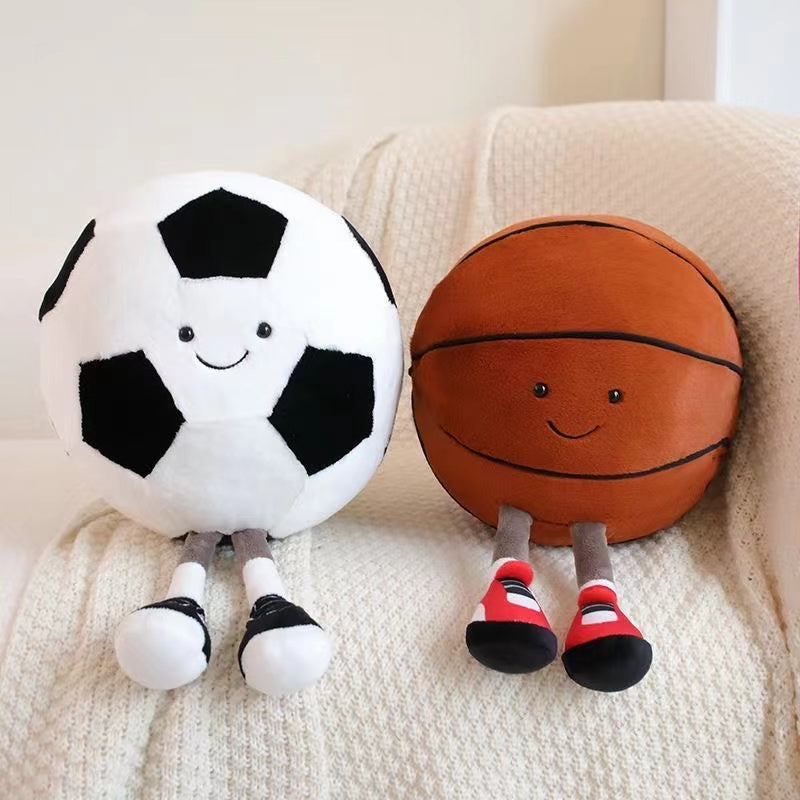 Plush Sports Ball W/ Legs 28cm