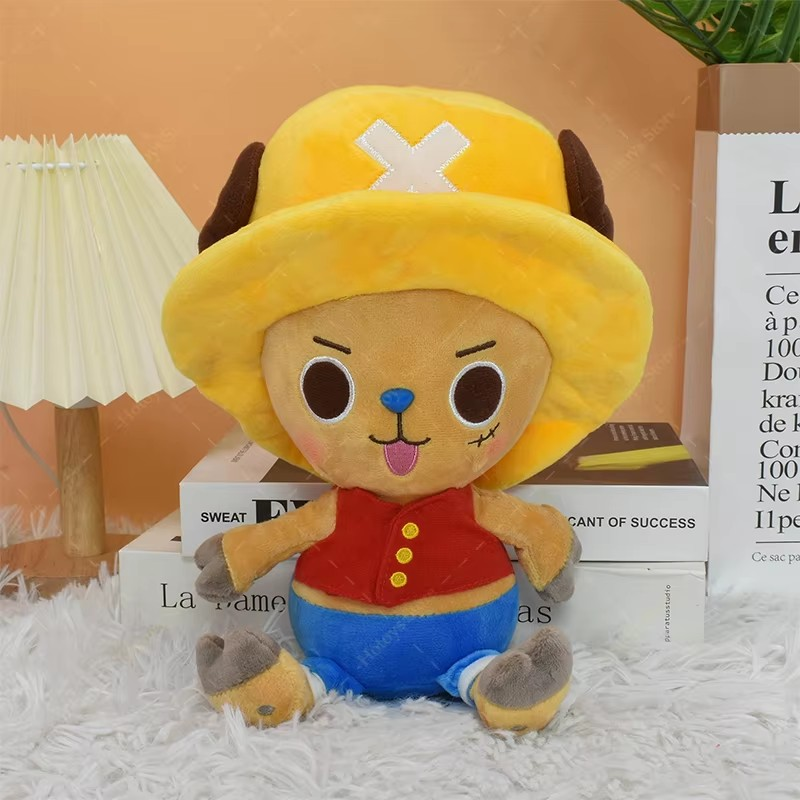 Plush One Piece Chopper Yellow Hat 30cm