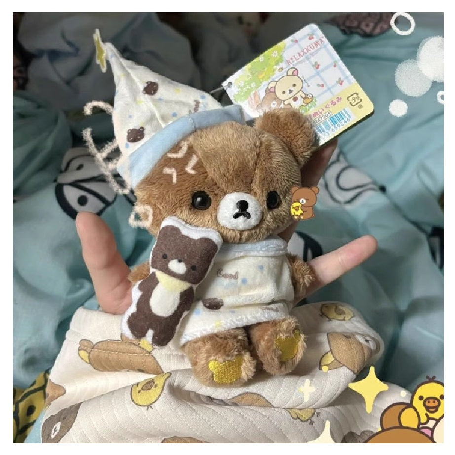 Keychain Keyring Rillakuma in Good Night Pyjamas 14cm