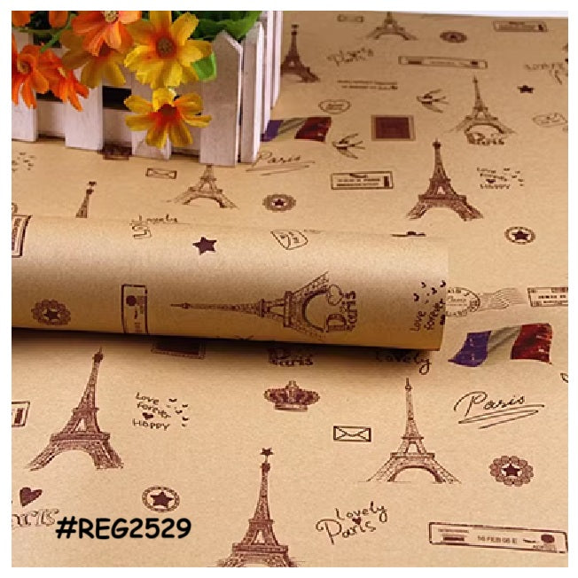 Regular Gift Wrapper REG2529 Love Paris Eiffel Tower
