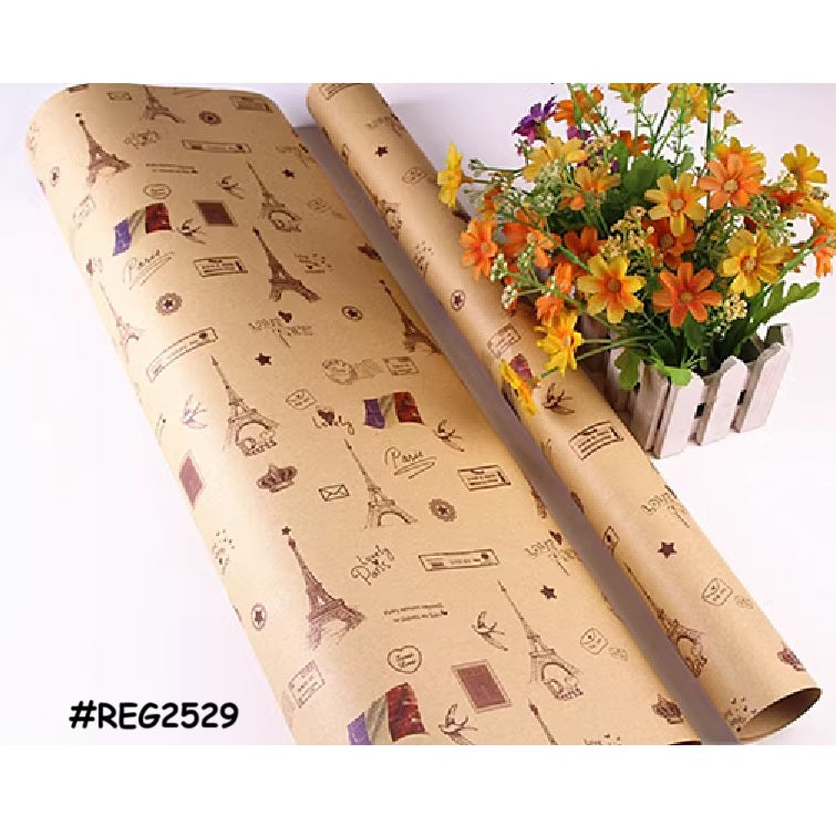 Regular Gift Wrapper REG2529 Love Paris Eiffel Tower