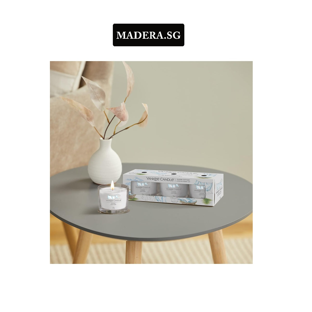Soft Blanket 3pcs-Mini Candles Gift Set