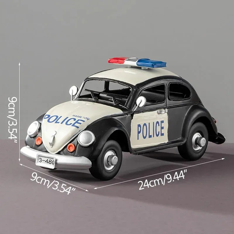 Vintage Police Car Ornament