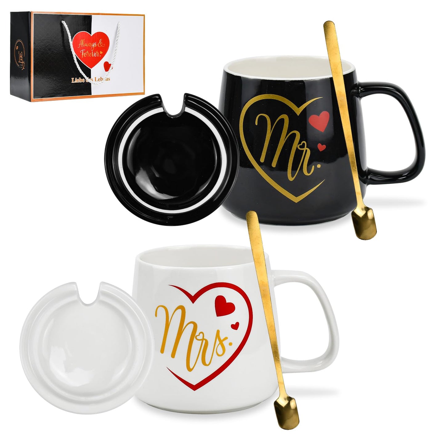 YD-0125 Mr & Mrs Couple Mug Gift Set
