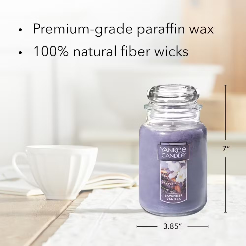 Lavender Vanilla Classic Large Jar Candle 623gms