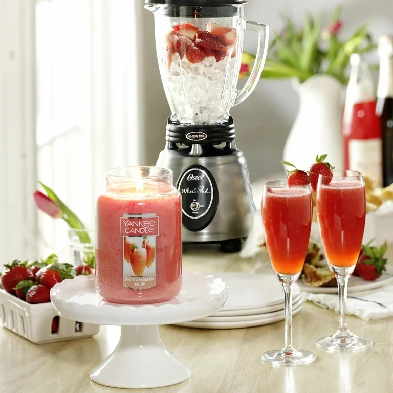 White Strawberry Bellini Classic Large Jar Candle 623gms