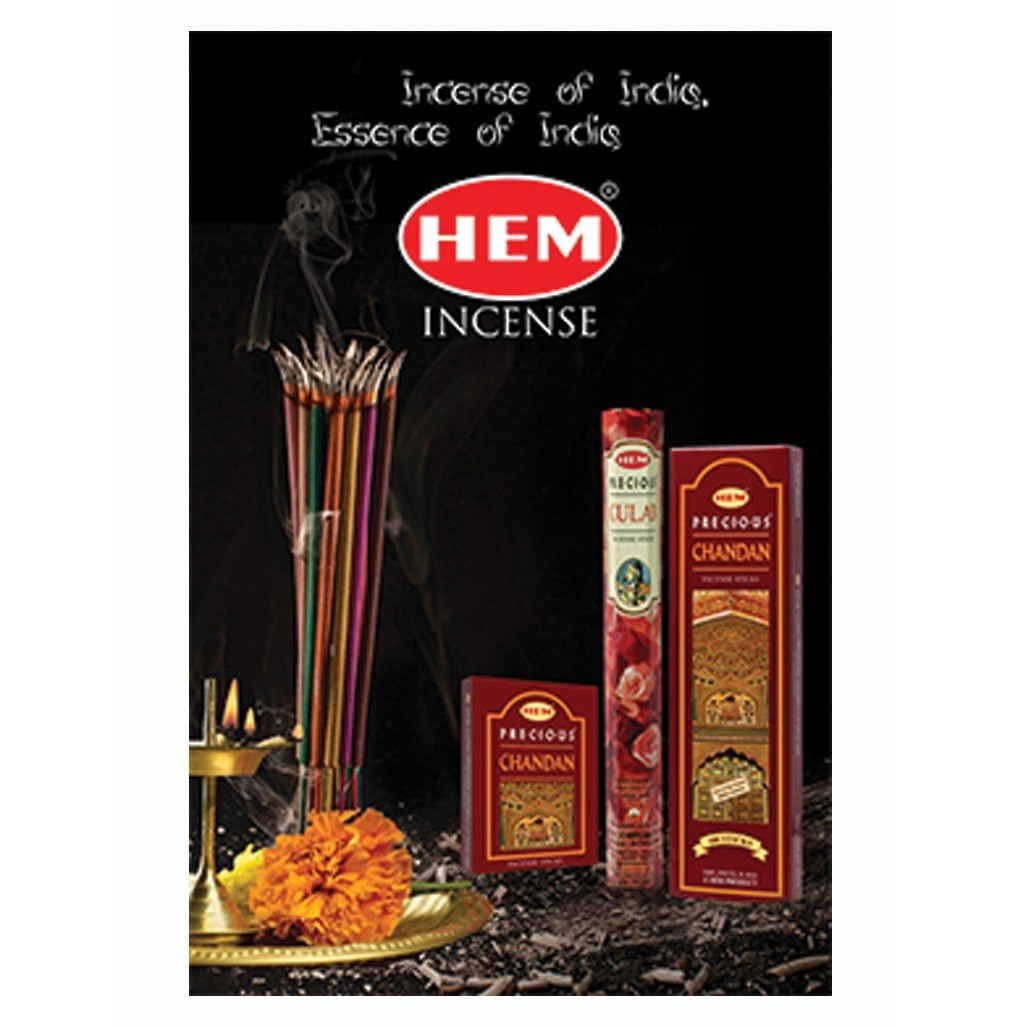 HEM Incense Box of 6 Rolls Famous Crafted Incense