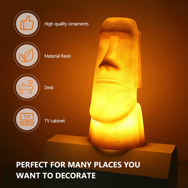 Madera SG 3D Moai Stone Figure Led Lamp 20 x 10