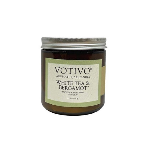 White Tea and Bergamot Large Jar Candle 330gms