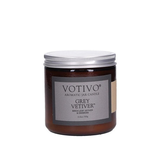 Votivo Grey Vetiver Large Jar Candle 330gms