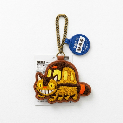 Keychain Keyring Studio Ghibli Cat Bus Bag Charm with Bus Stop Sign 6cm