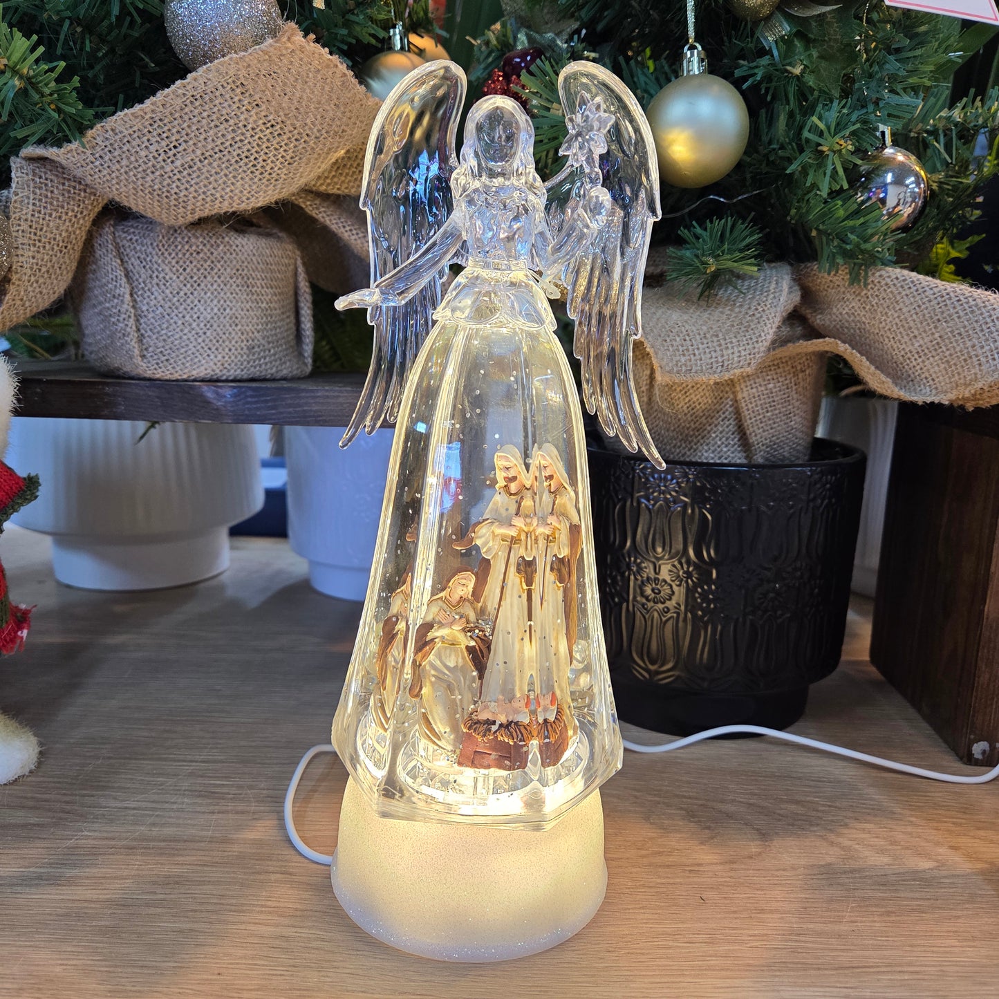 YJ-2057A Angel Snowing Lamp