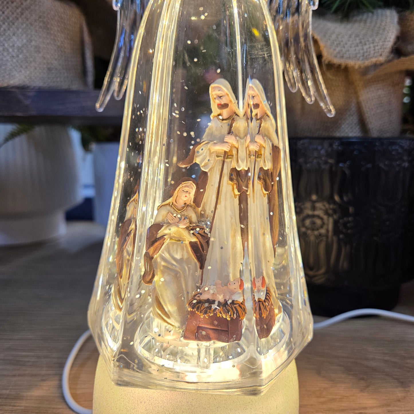 YJ-2057A Angel Snowing Lamp