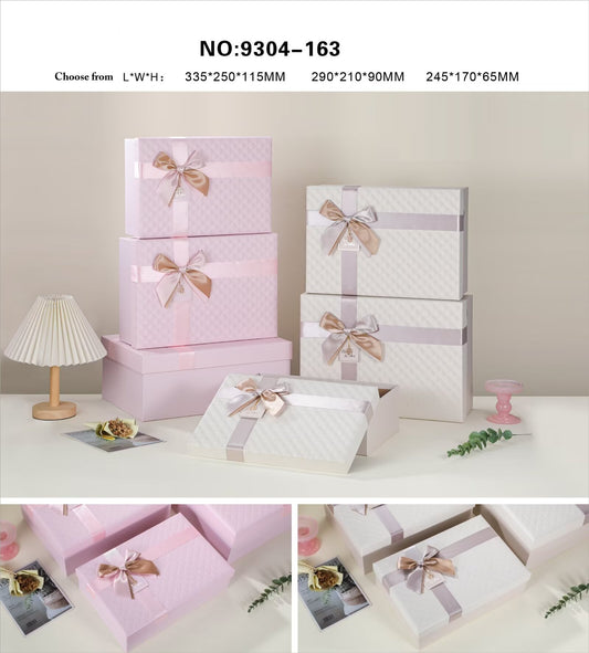 Luxurious Gold Pink Ribbon Gift Box (1 Piece Only)