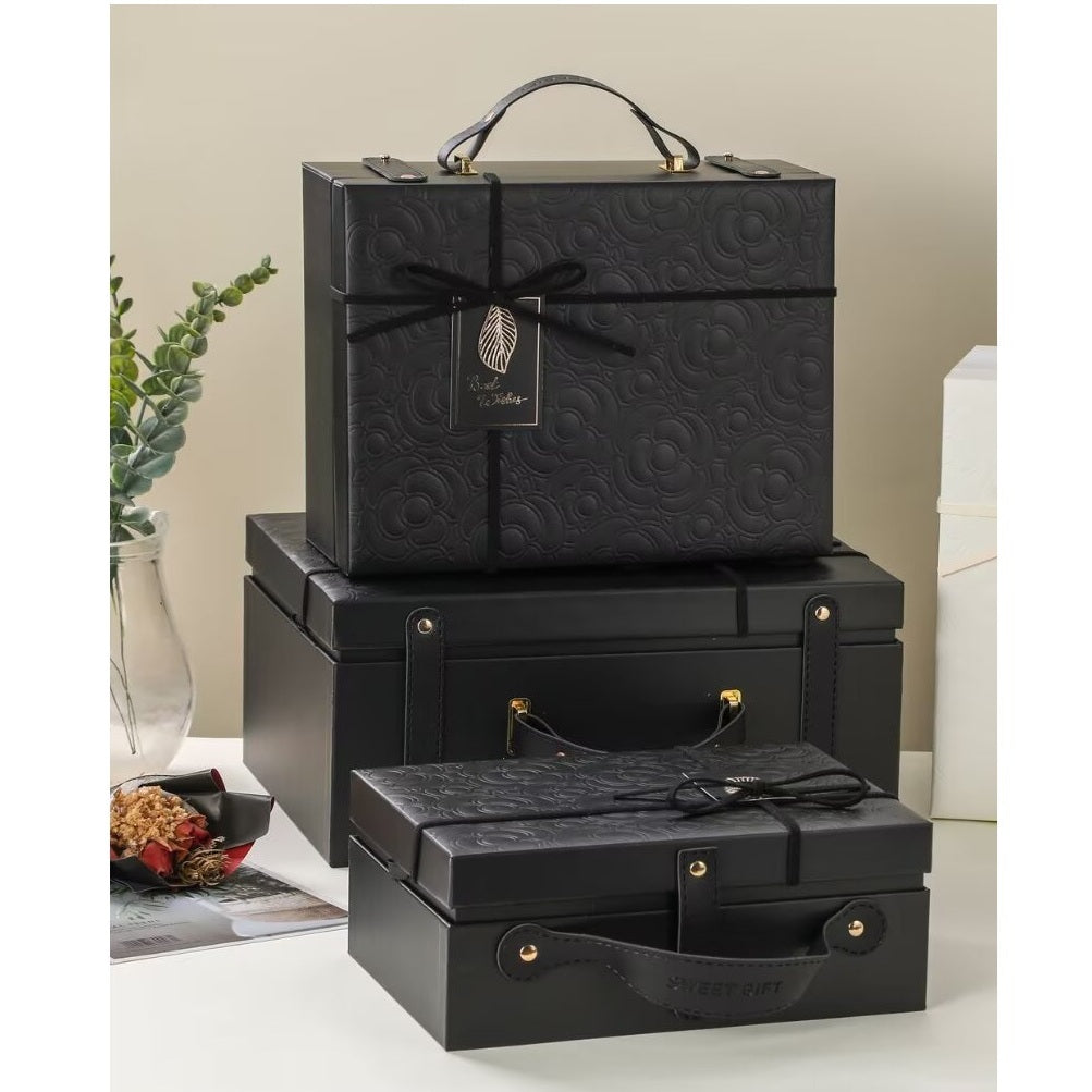 Brief Case w/ Handle Black Gift Box (1 Piece Only)