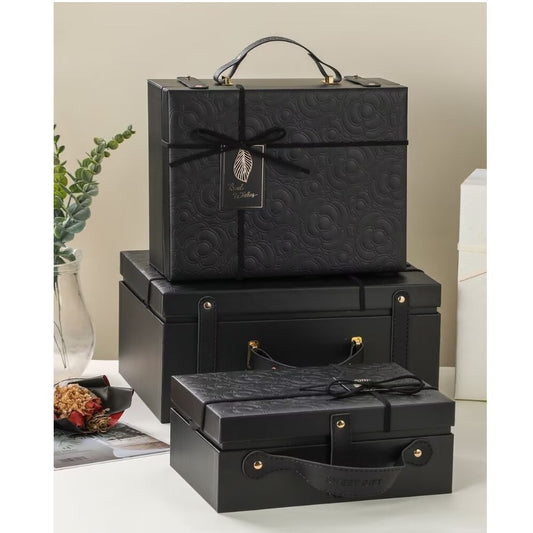 Brief Case w/ Handle Black Gift Box (1 Piece Only)